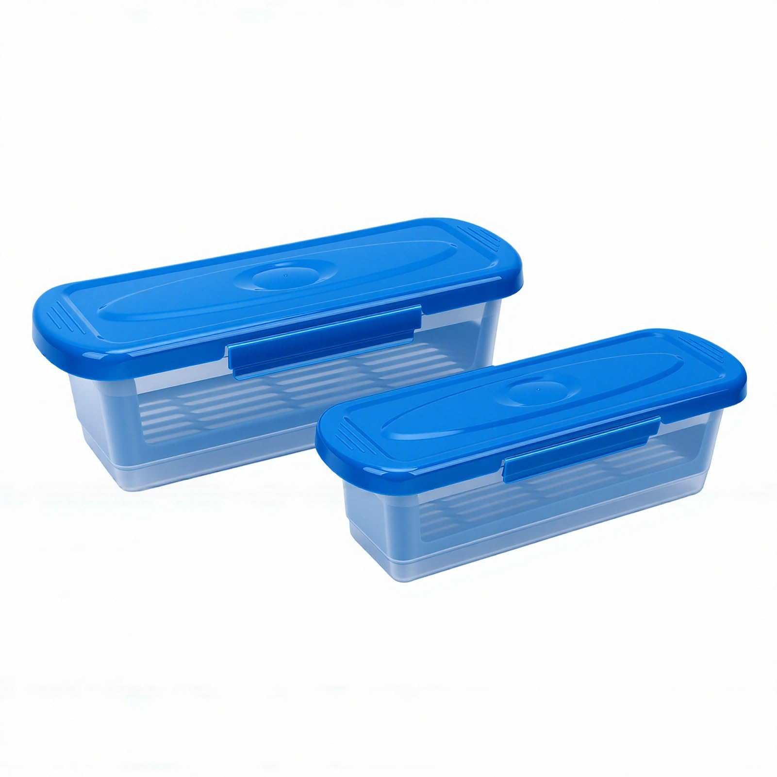 Batter Bowl Set con Dimensioni Nidificate, 2 Pezzi (BLUE)
