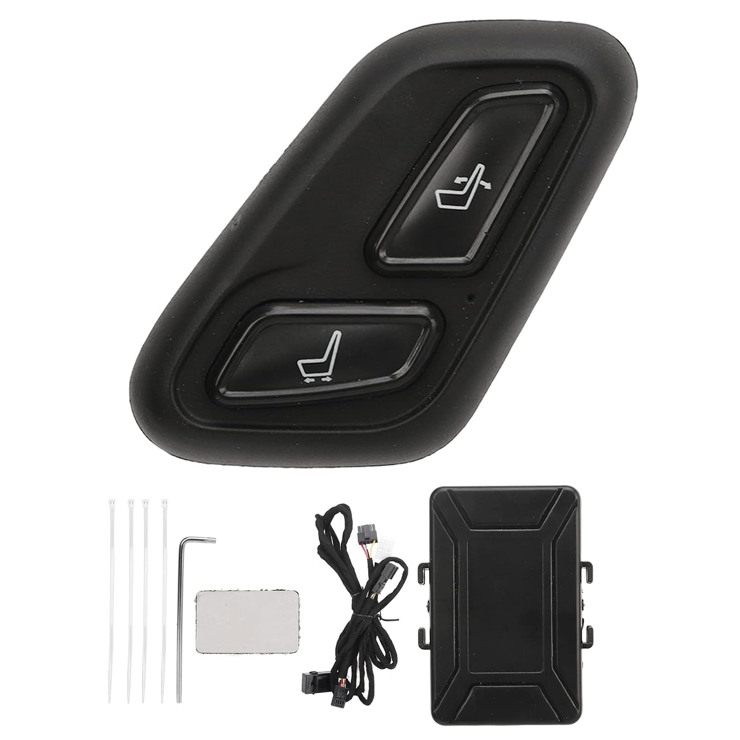 Close-up of the KUIDAMOS Car Seat Adjustment Switch installed on a car seat