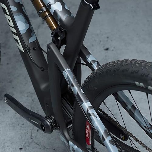 Miniatura 11 de Dyedbro Protector de marco MTB Camo blanco mate, talla única