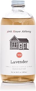 Pink House Alchemy Lavender Simple Syrup – 16oz Bottle – Handcrafted All...