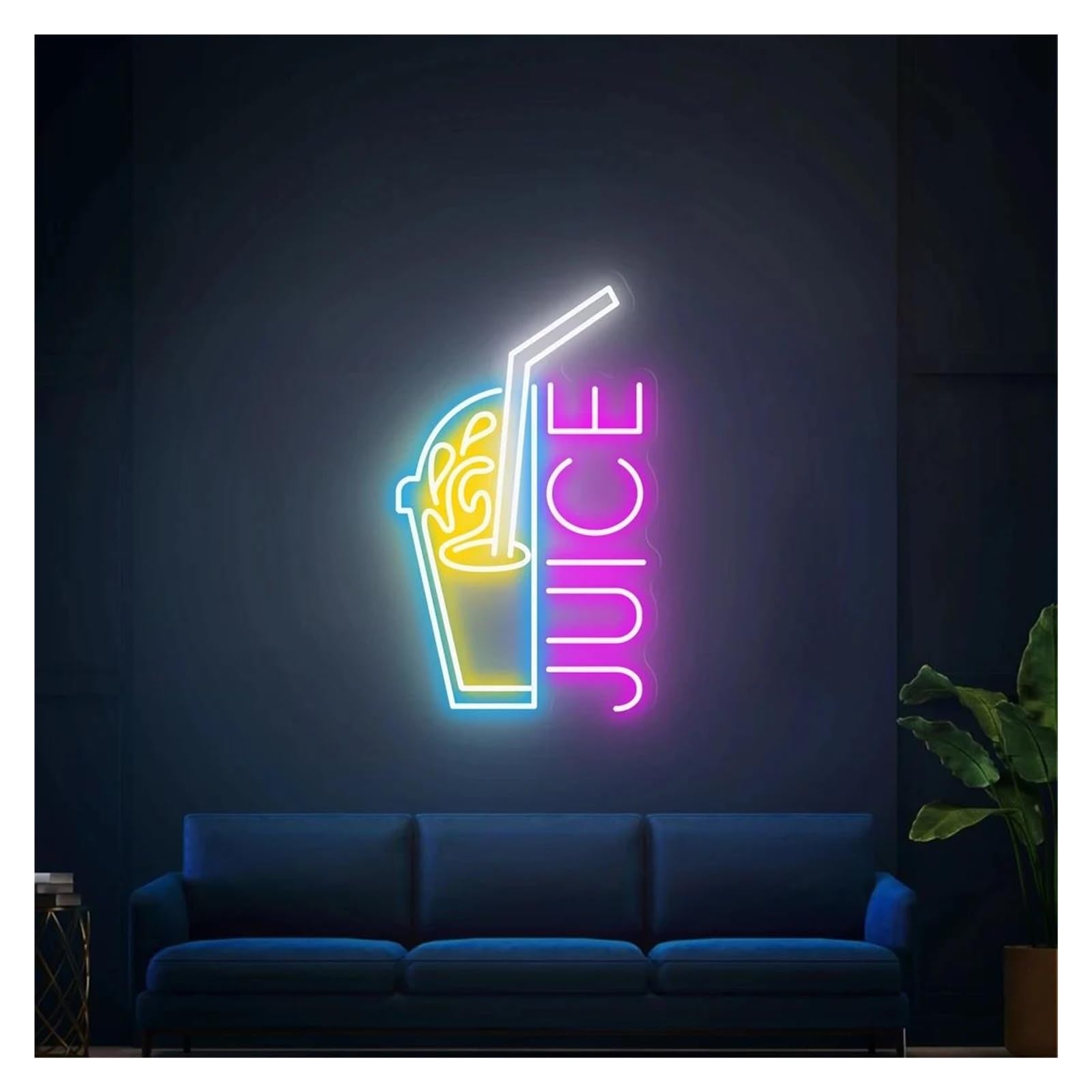 Shouxi B Sign Lamp Juice Neon Sign, Juice Ar, Wall Decor For Usiness, Usiness Sign(,50Cm)