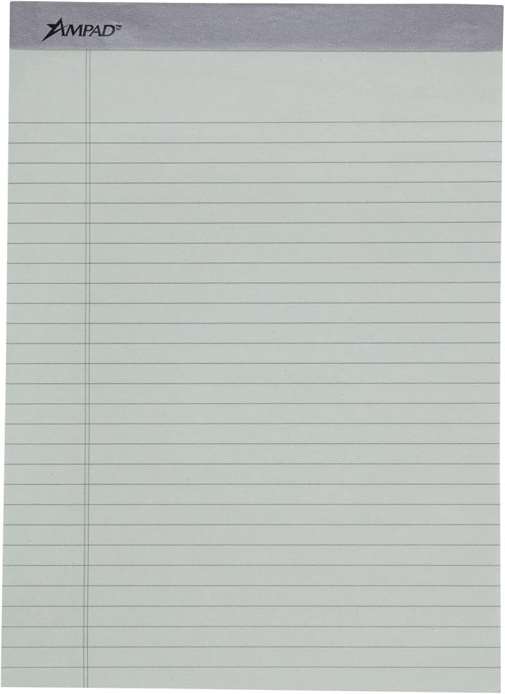 Ampad Evidence Pastel Perforated Pad, Size 8-1/2 X 11-3/4, - Import It All - View #10