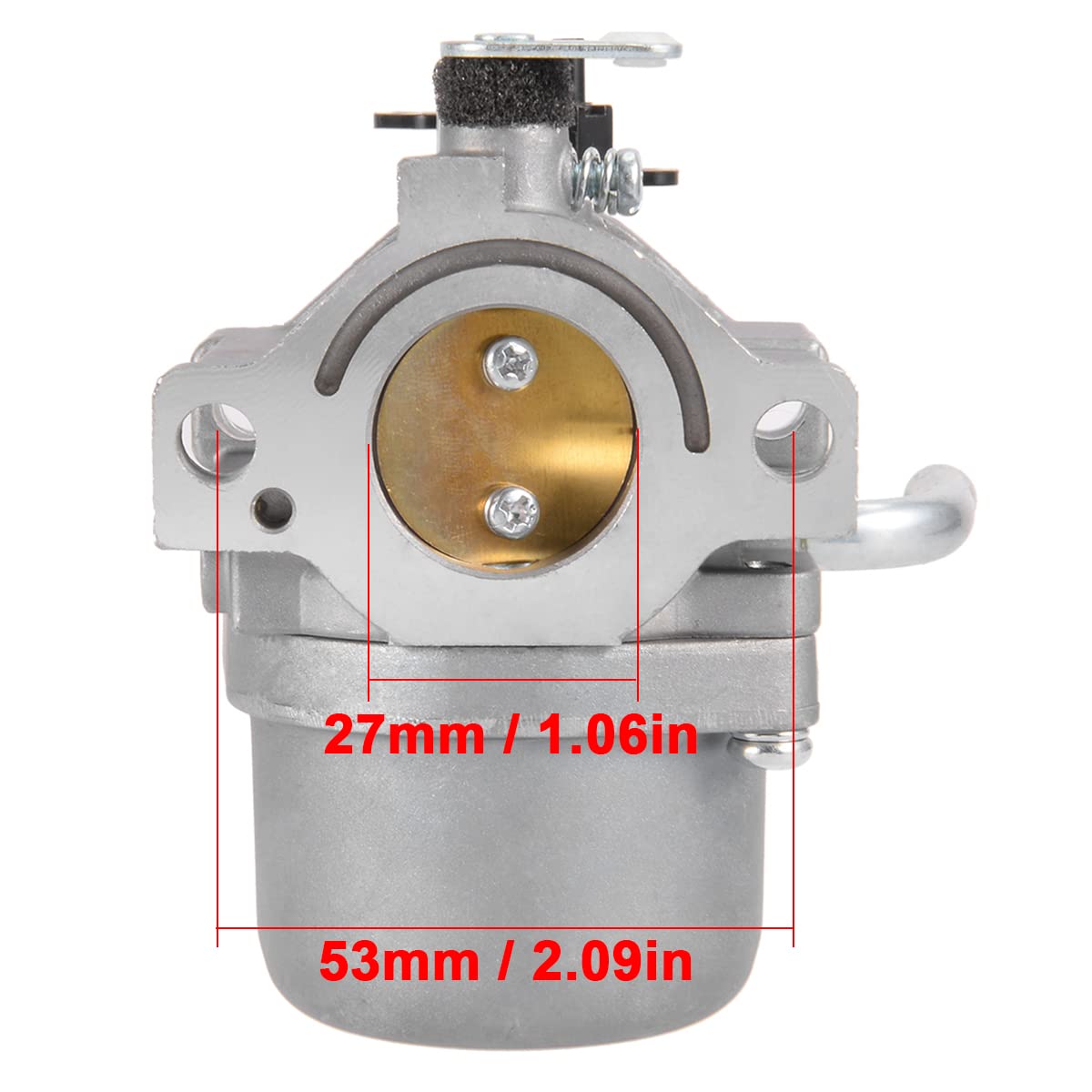 ZAMDOE 590399 Kit carburatore per Briggs & Stratton 21A902 21A977 21A907 21A877 21B902 21B907 21D807 Motore, con 794421 698413 697152 Filtro dell'Aria Tubo del Carburante Candela