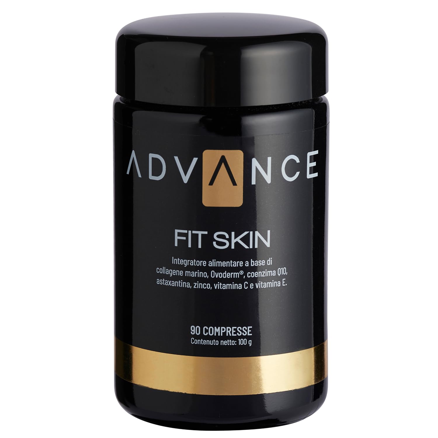 Fit Skin 90 compresse - collagene marino, Ovoderm®, coenzima Q10, astaxantina, zinco, vitamina C e vitamina E per il benessere della tua pelle