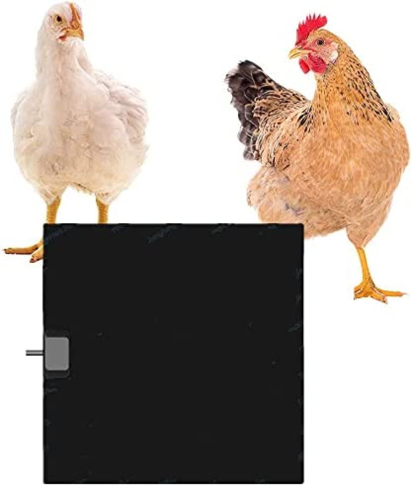 Estera De Calentadores De Gallinero, Calentador De Panel Plano De Calor Radiante De Potencia Ajustable, Almohadilla Térmica De Cama para Mascotas para Pollitos, Gatitos, Cachorros, Peces, An