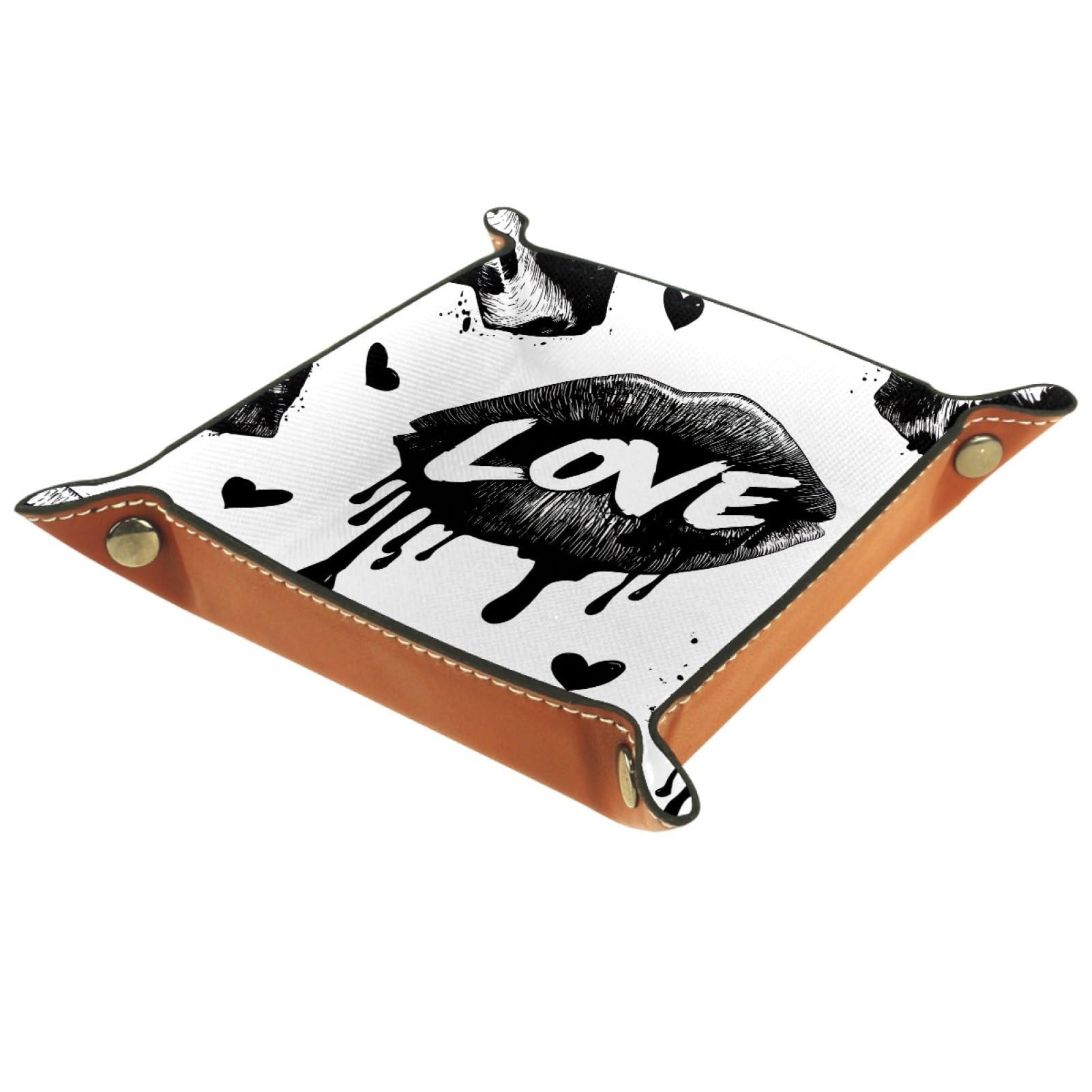 VAPOKF Lips Dice Tray, Folding Microfiber Leather Dice Holder for Dungeons and Dragons RPG Dice Gaming D&D and Other Table Games