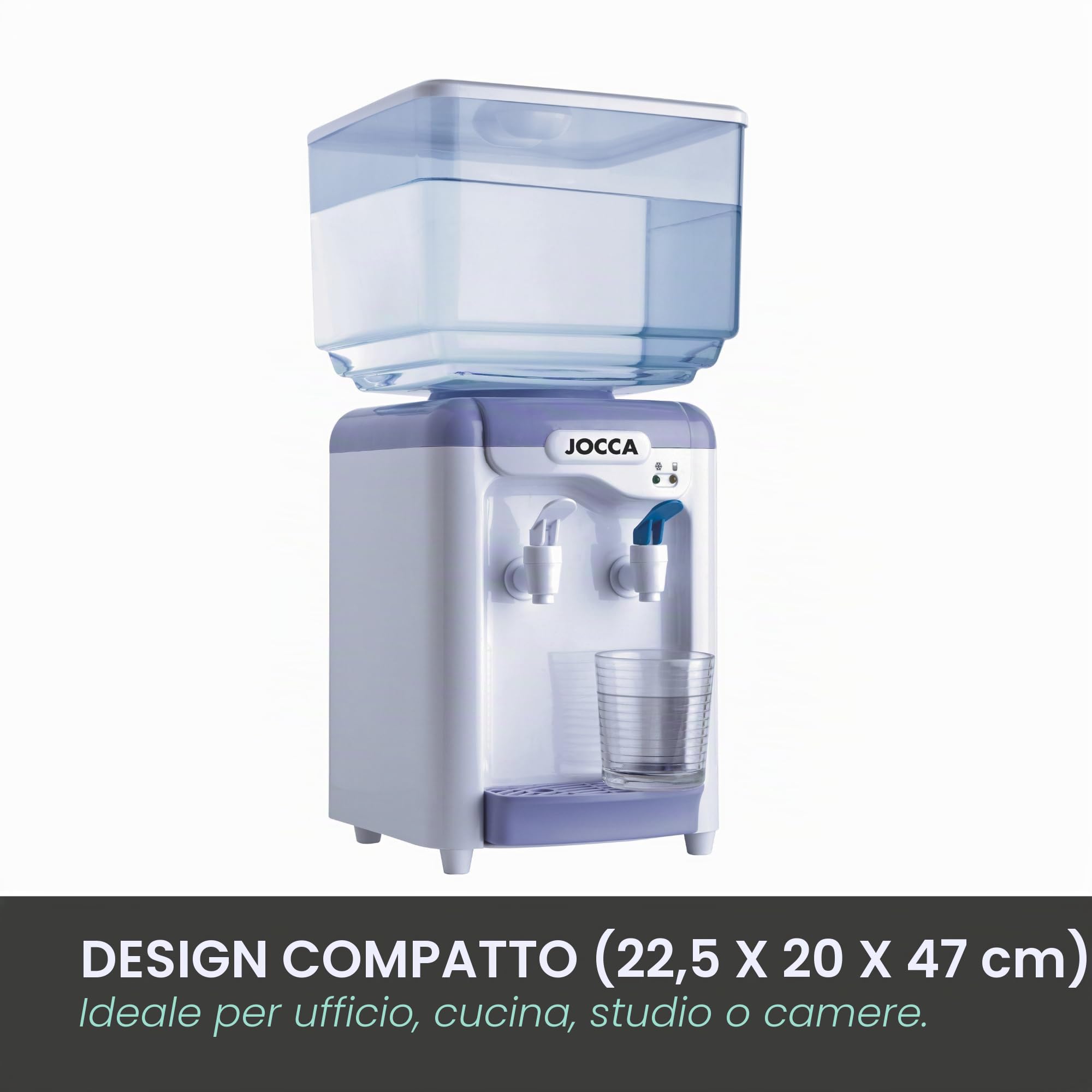 Jocca, Distributore Acqua Elettrico 7L, Display Digitale, Sistema di Raffreddamento
