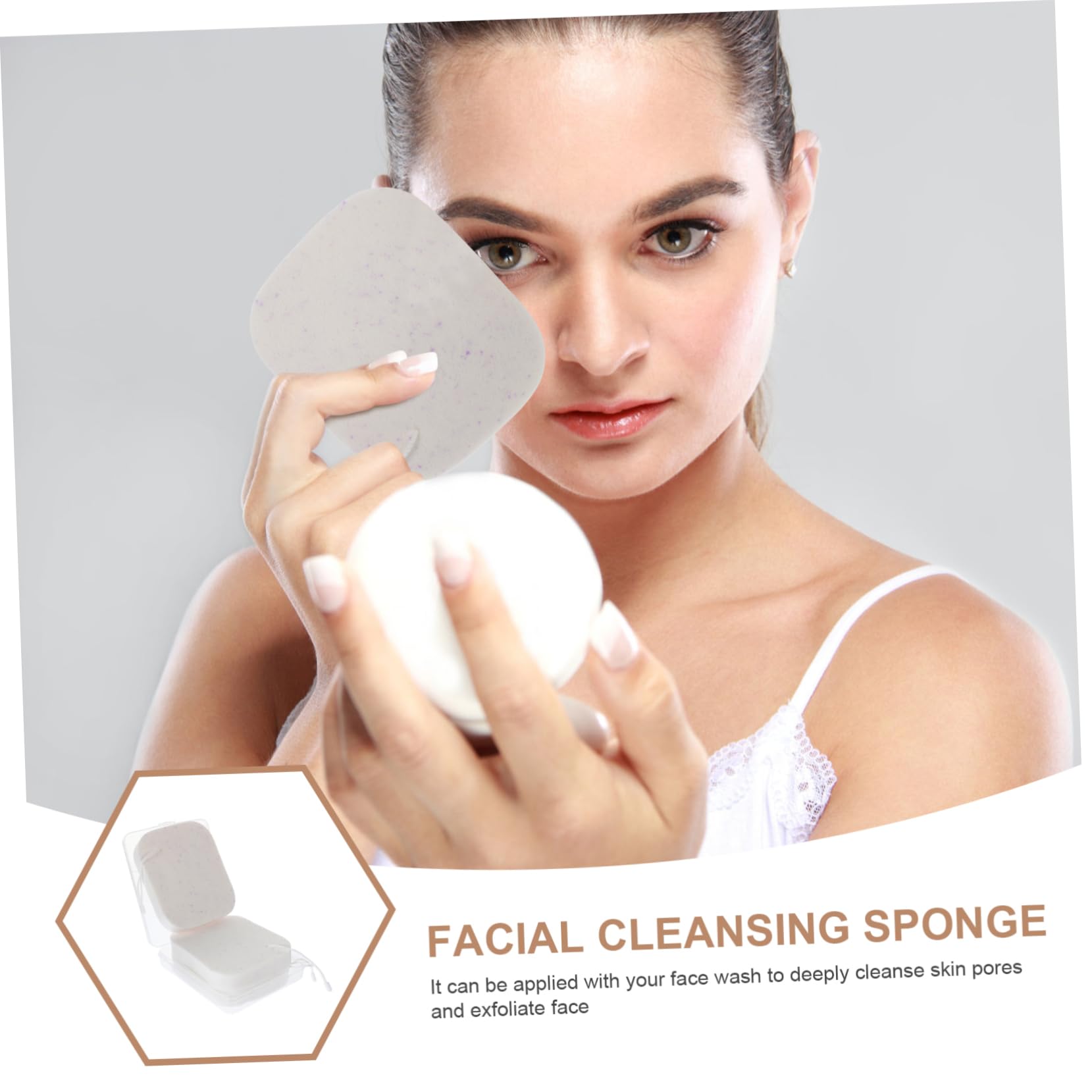 MAGICLULU 4 Sets Gesichts Make Up Schwämme Gesichtsschwämme Gesichtswaschschwämme Für Frauen Weiche Gesichtsschwämme Mädchen Gesichtsreiniger Gesichtsreinigungsschwamm