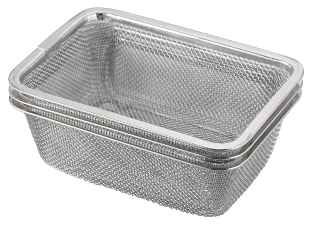 Amazon｜下村企販 積み重ねて省スペースに使える 角型 ザル 3個組