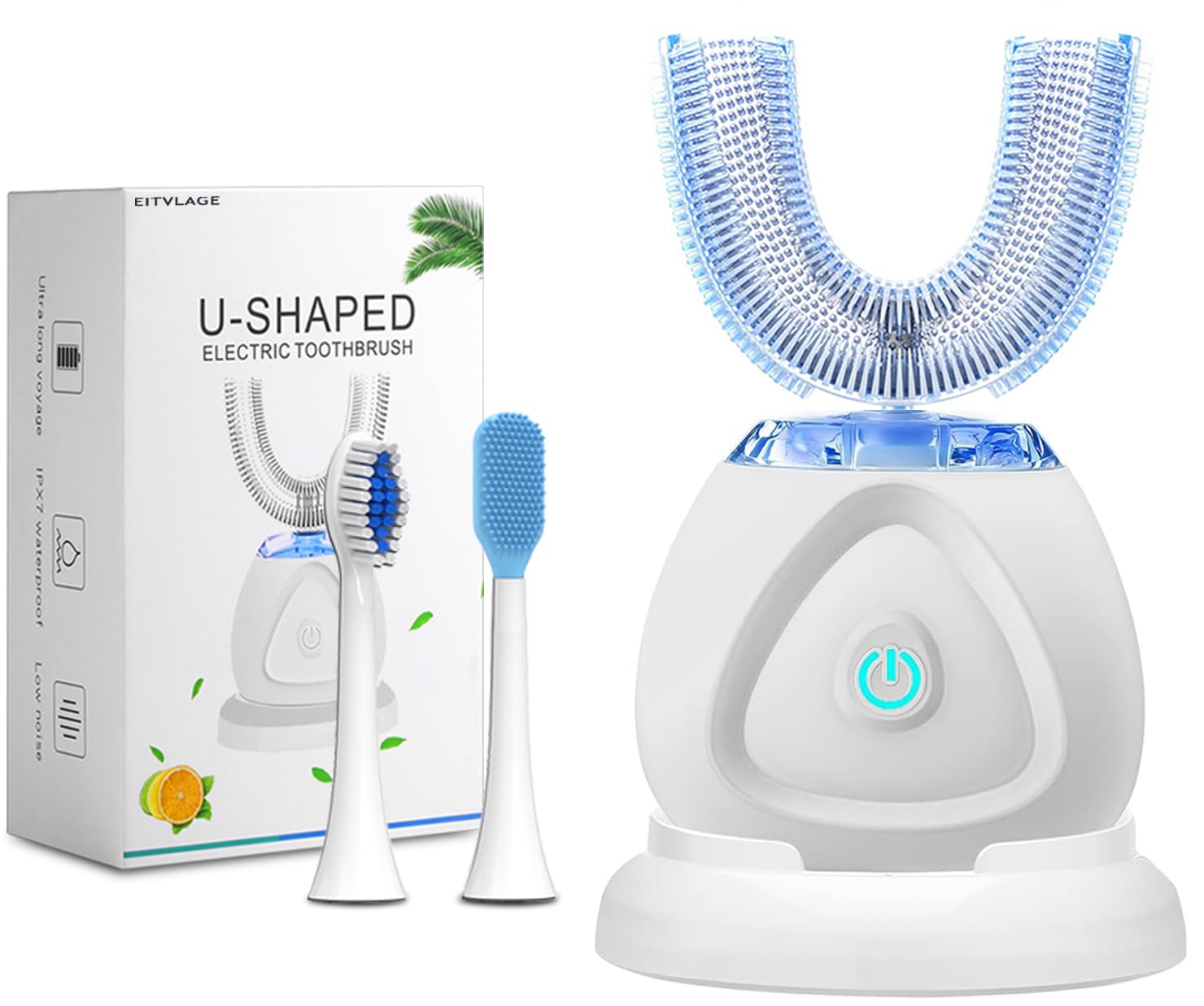 Electric Toothbrush, Automatic Toothbrush Auto Tooth Brush, Teeth whitening Brush with Timer & Wireless Charging 360° Electric Toothbrush for Adult