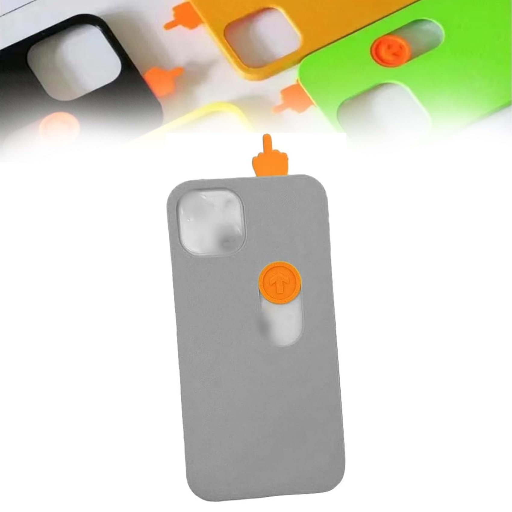 Amazon.com: 3D Printed Sliding Middle Finger Phone Case Toy, Creative  Friendly Gesture Case Toy Model for iPhone 15/14/13, Funny Spoof Phone Case,  Easy to Hold, Shockproof (Color : Gray, Size : for
