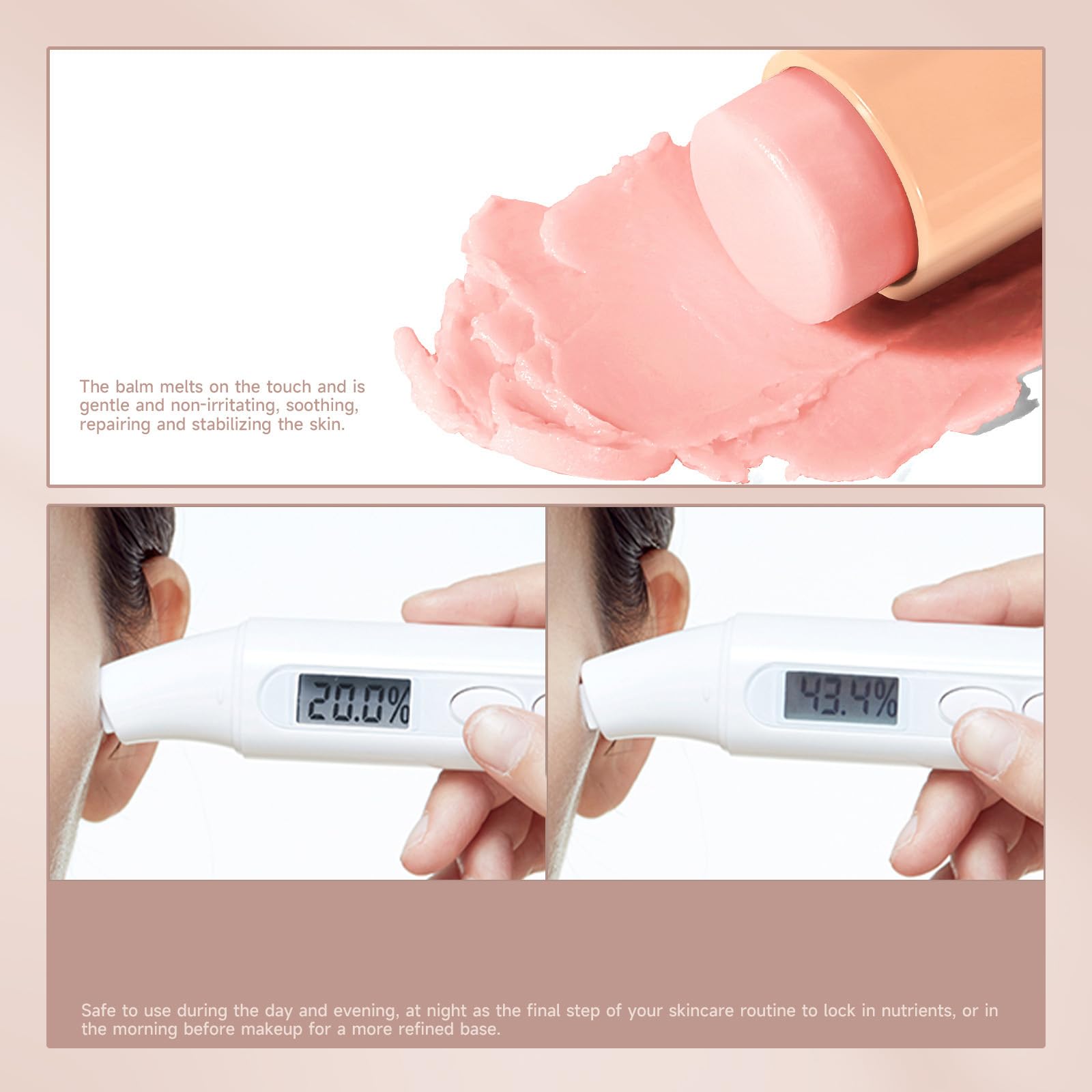 Collagen Multi Balm Stick, Collagen Boosting Moisture Balm Stick for Lip & Eye Wrinkles, Anti Wrinkle Care Face Moisturiser - Image 4