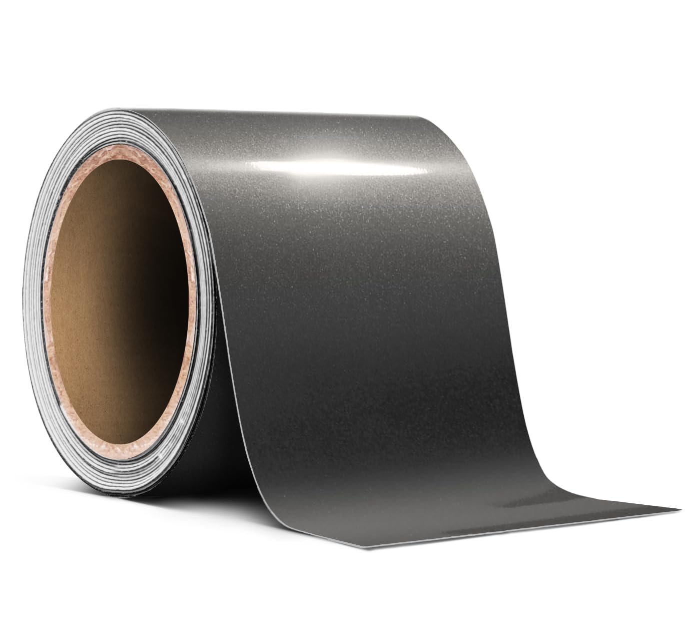 VViViD Ultra Gloss Metallic Charcoal Grey Air-Release Adhesive Vinyl Pinstripe Tape Roll (6 Inch x 20ft)