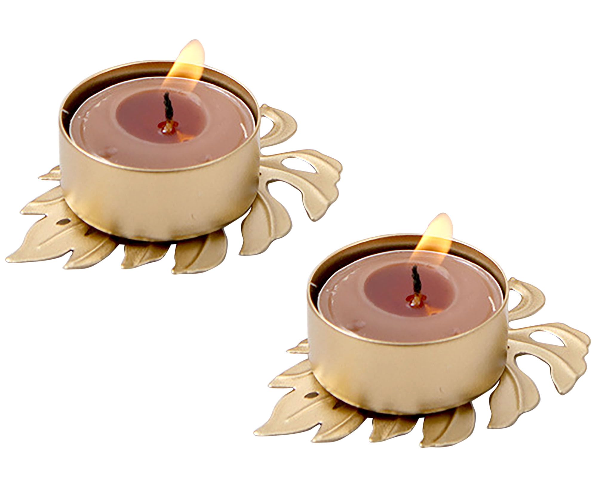 YIKANGHENG2 Pcs Gold Candle Holder with Stable Base, 2 Inch Iron Holder for Taper Candles, Wedding, Dinning, Party Decoration (Gold)