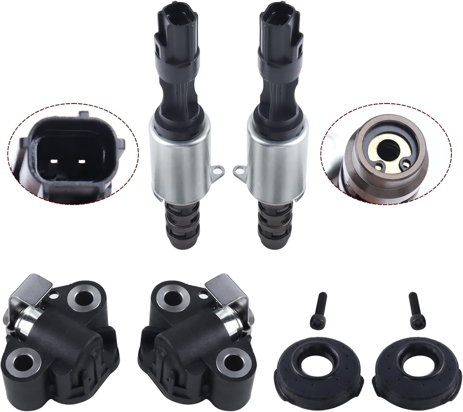 Left & Right Engine Camshafts Lifters Rocker Arms Timing Chain Phasers Kit Fits for 2005-2014 Ford F150 Expedition Explorer Lincoln Navigator 5.4L V8 3V Replace# 5L1Z-6500A 3L3Z-6564-BA