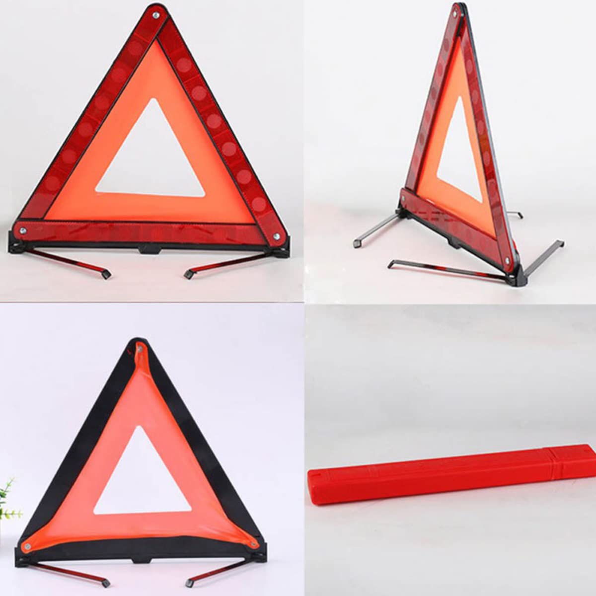 Triangolo Auto Triangolo di Avvertimento Emergenza per guasto un'auto Rosso Riflettente Segnali avviso Pericolo sul ciglio della Strada