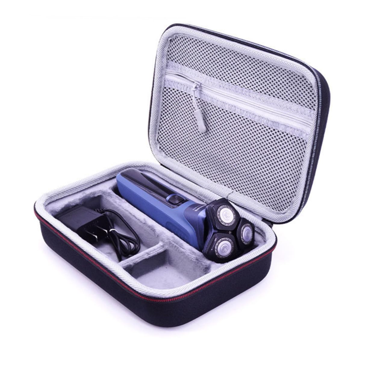 Cabilock Étui de Rasoir de Voyage en Eva Antichoc Noir, Boîte de Rangement pour Rasoir Pratique Cadeau Fête des Pères pour Déplacements Professionnels