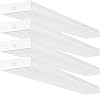 hykolity 4 Pack 4FT LED Wraparound Light 40W 4 Foot Shop Lights for Garage, [2-lamp 32W Fluorescent Equiv.] 4400lm 4000K Wrap Light, Flushmount Office Ceiling Fixture ETL Listed
