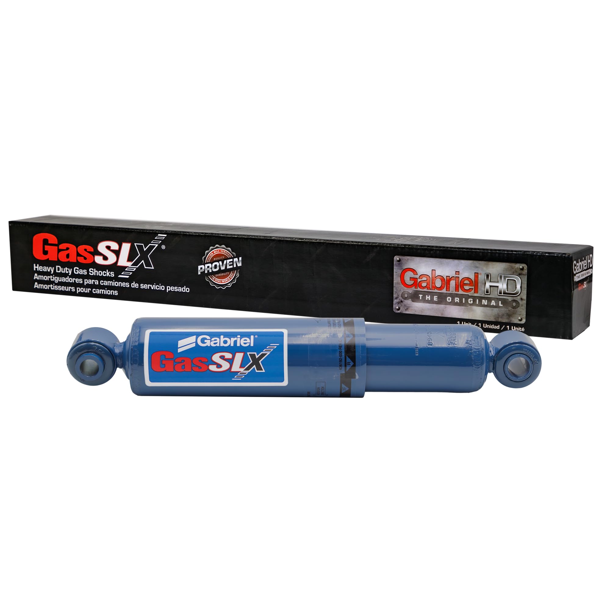 Gabriel 89457 GasSLX Adjustable HD Front Shocks Fits International 9100i 9200 SBA 9200i 9300 9400 9400i 9900i 9900ix WorkStar 7000 Series; OEM# 66426 65147 925213 315547