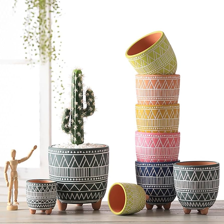 ムーンギャラリー葉模様の陶器花瓶　2個セット ムーンギャラリー葉模様の陶器花瓶 2個セット