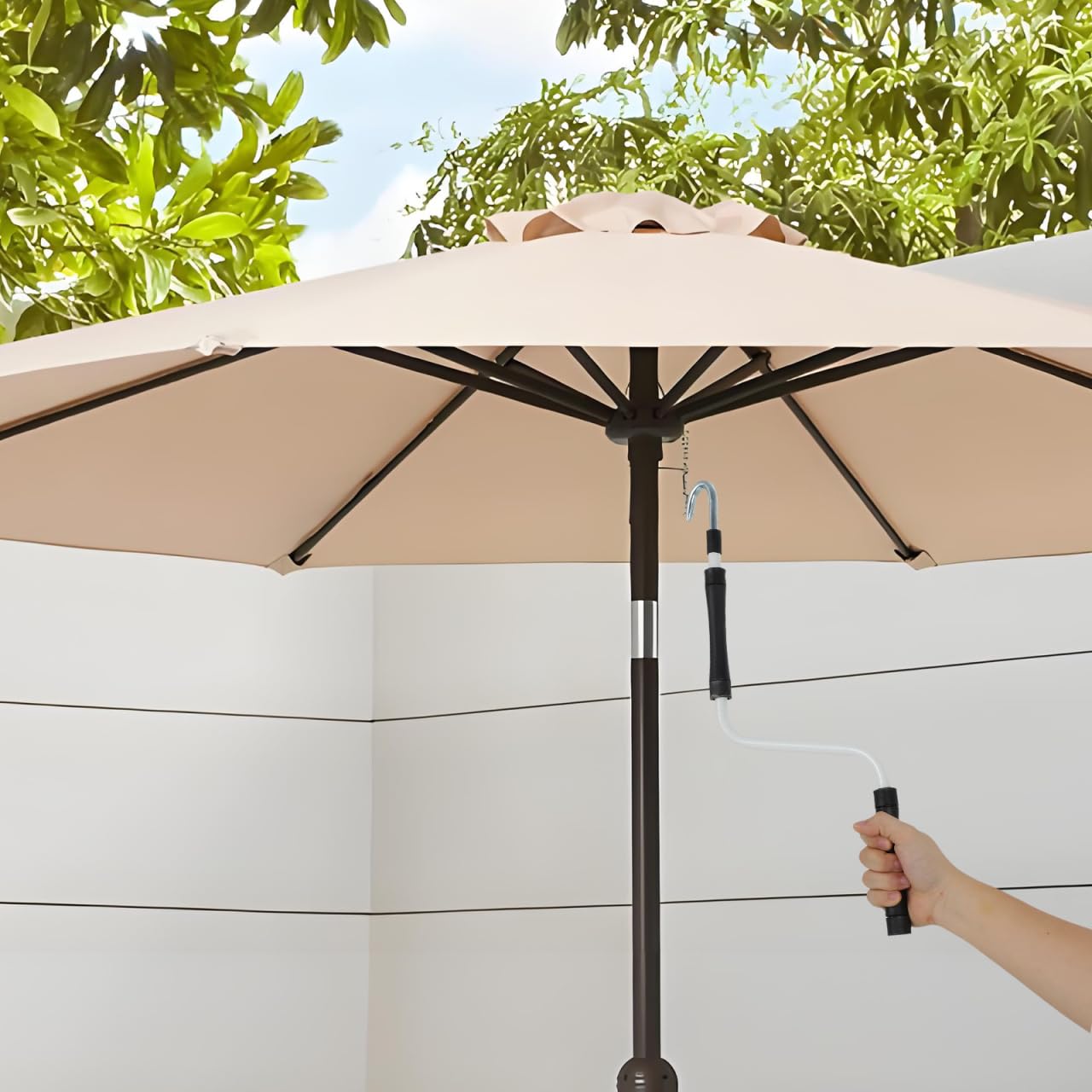 BESPORTBLE Markisenkurbel, manueller Aufwickler, stabiles Handgetriebe, Hardware, Baldachin, Beschläge, Outdoor, Terrasse, Regen, einziehbar, langlebig, Zubehör, Sonnenschutz und Schutz, ergonomisches