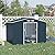 Outsunny 9' x 6' Outdoor Storage Shed, Garden Tool Metal Shed with Foundation Kit, Double Lockable Door, Air Vents and Sloping Roof, for Backyard, Patio, Lawn, Dark Gray