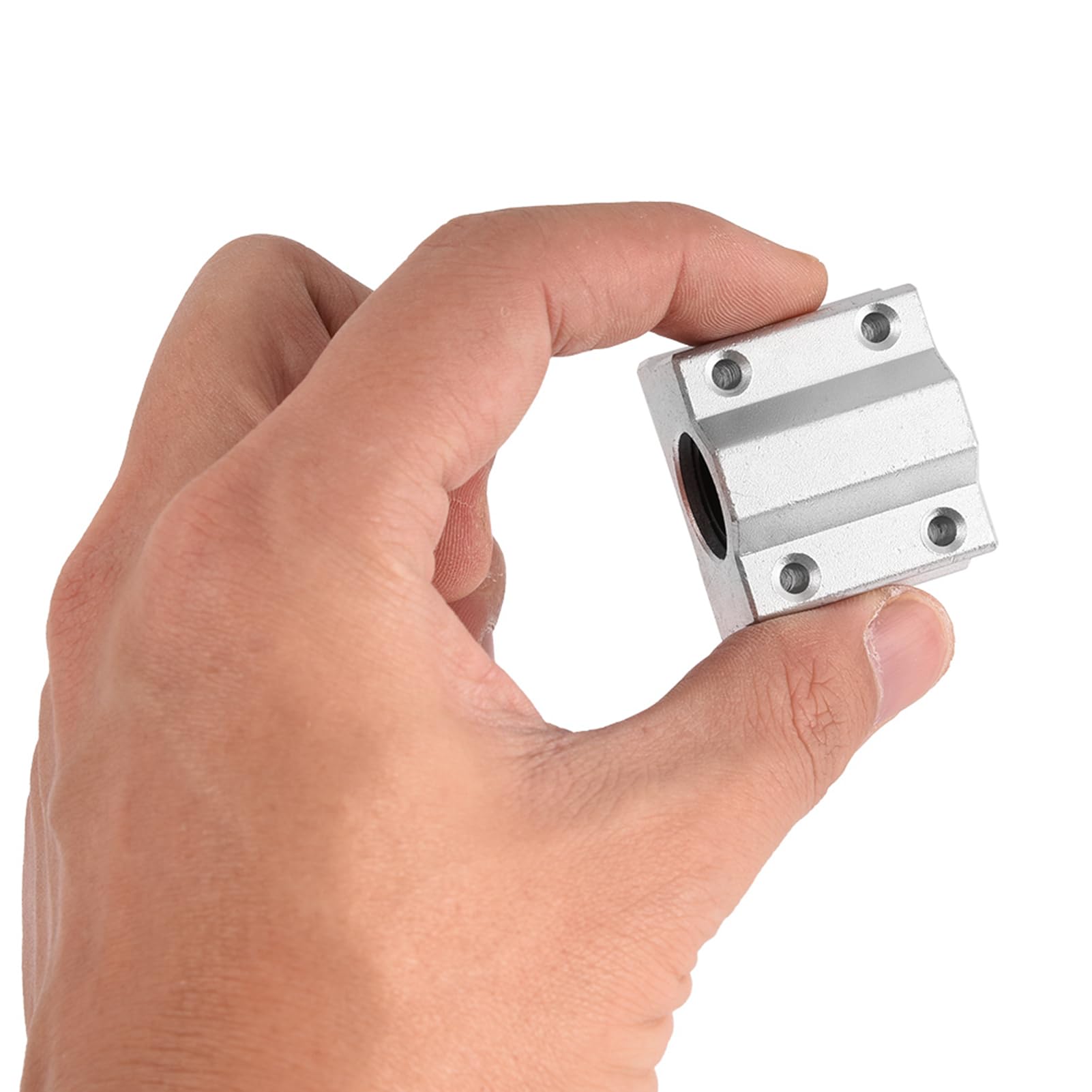 Linear Ball Bearing, 4pcs SCS8UU 8mm Linear Motion Ball Bearing Slide Bushing Sliding Block Linear Ball Bearing Slide Block Slide Block with Bearing Slide Block for 3D Printer