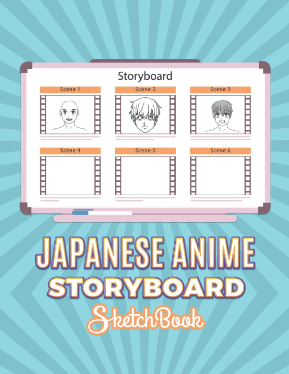 Japanese Anime Storyboard Sketchbook: Japanese Anime Storyboard | Sketchbook template panel pages for Storytelling and Layouts | Storyboarding for Japanese Animation Industry.