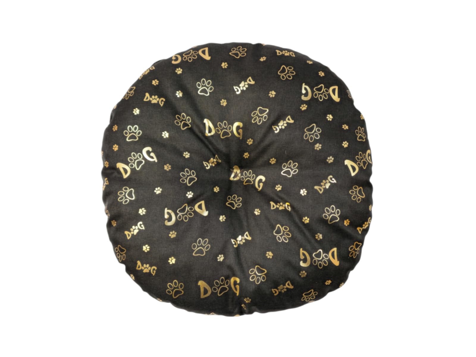 Dog Cushion - Cat Cushion - Round Size Diameter 40 cm Dark Brown Colour - Dog Bed - Cat Bed - Cat Mat - Mattress for Dogs or Cats - Washable - Ideal for Transport Baskets or Pet Beds