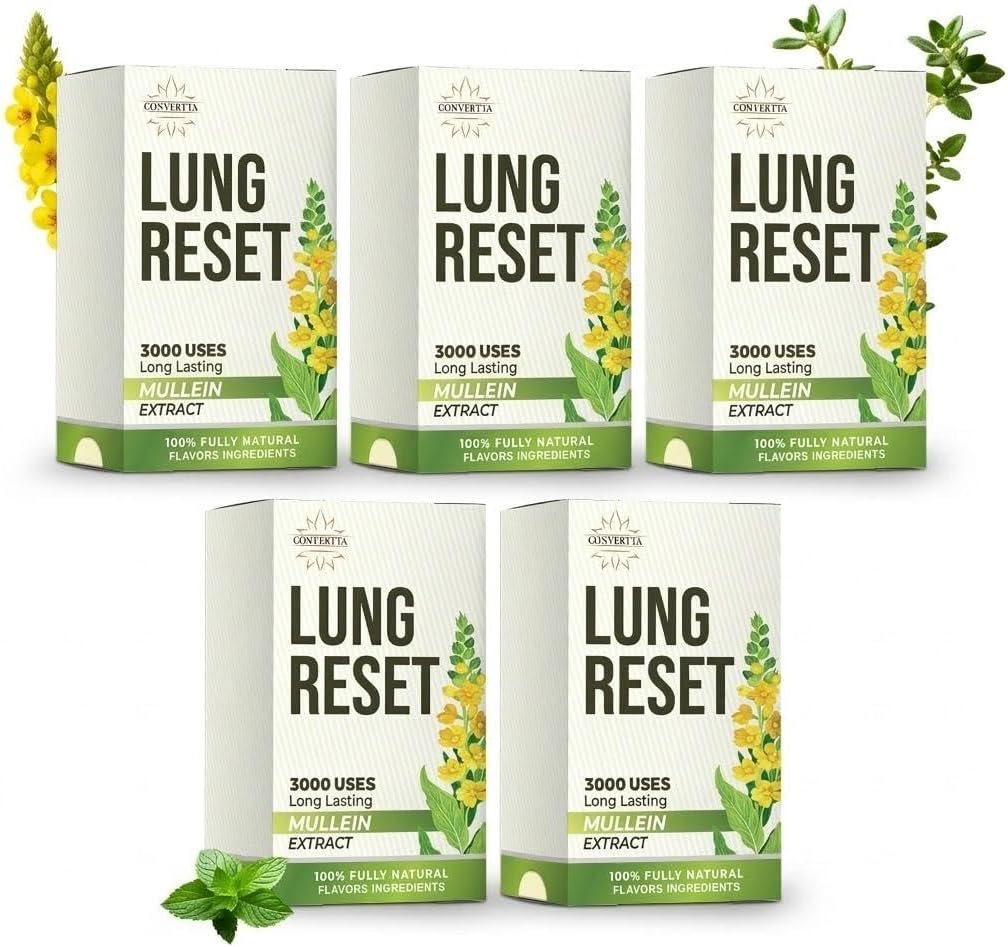 CONVERTTA Herbal Diffuser | Natural Mullein & Thyme Botanical Extract | Plant-Based Wellness | 3K Series (Green, 1 Stick (Pack of 1))