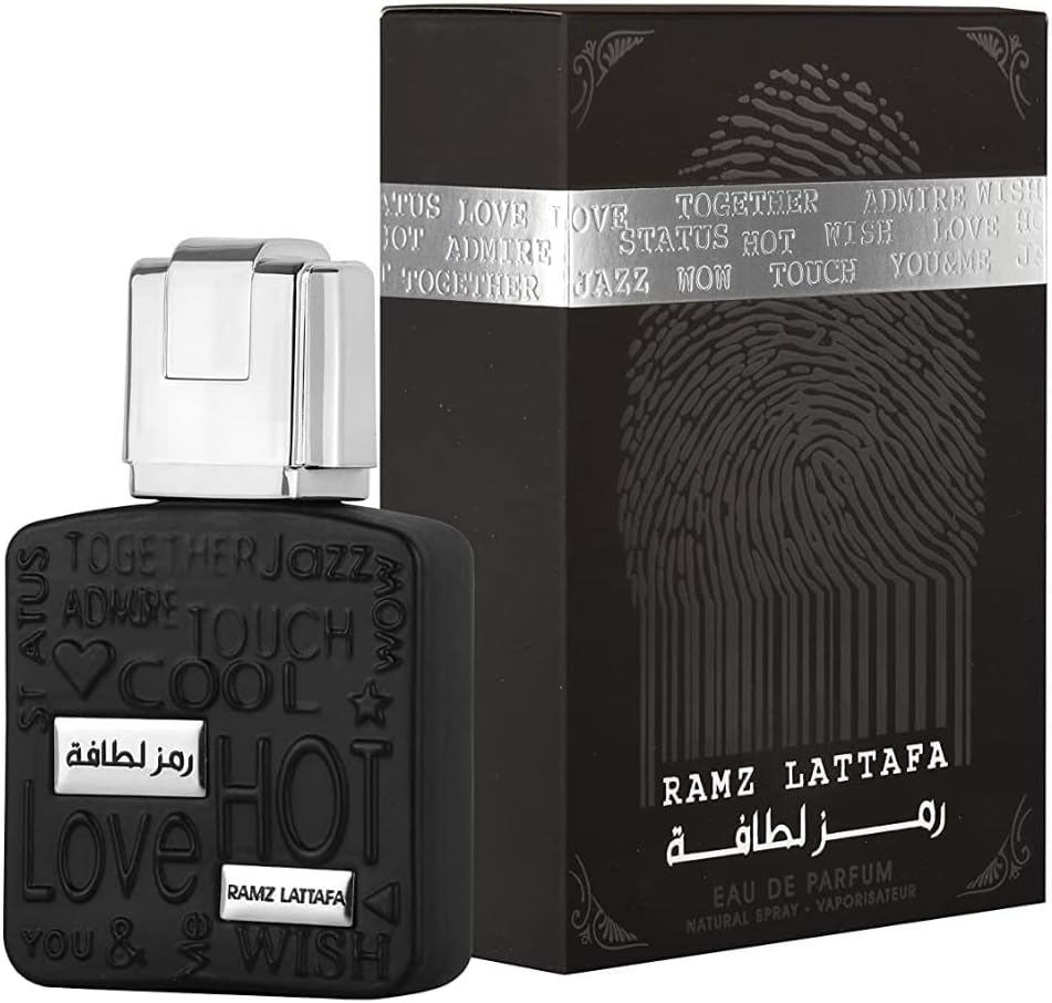 Ramz Lattafa Silver for EDP - Eau De Parfum 30ML (1.1oz) | Elegant Blend with Heliotrope, and Tonka Beans | Everyday Essential | by Lattafa