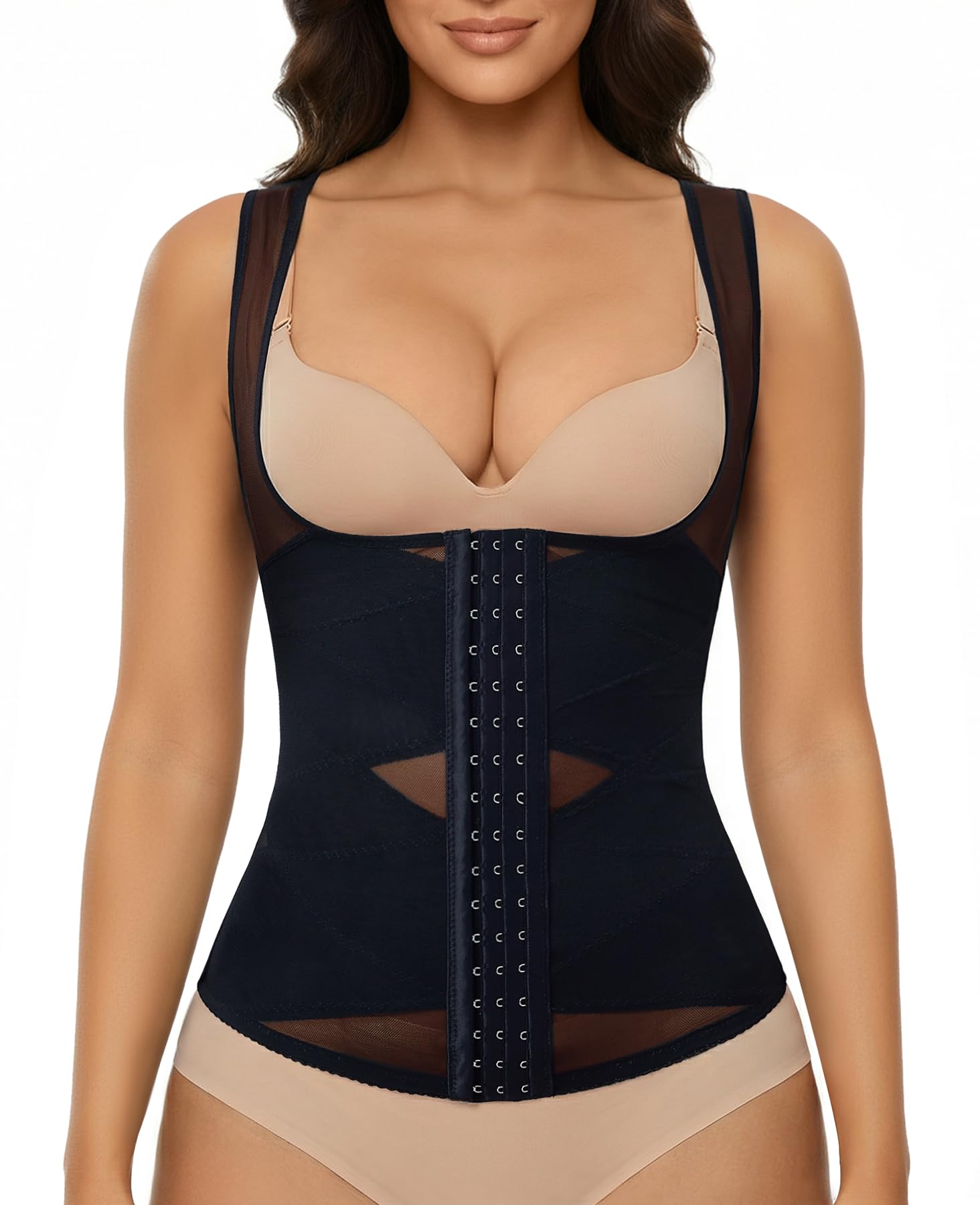 Nebility Waist Trainer for Women Corset Shapewear Tummy Control Body Shaper Vest Waist Cincher Shapewear