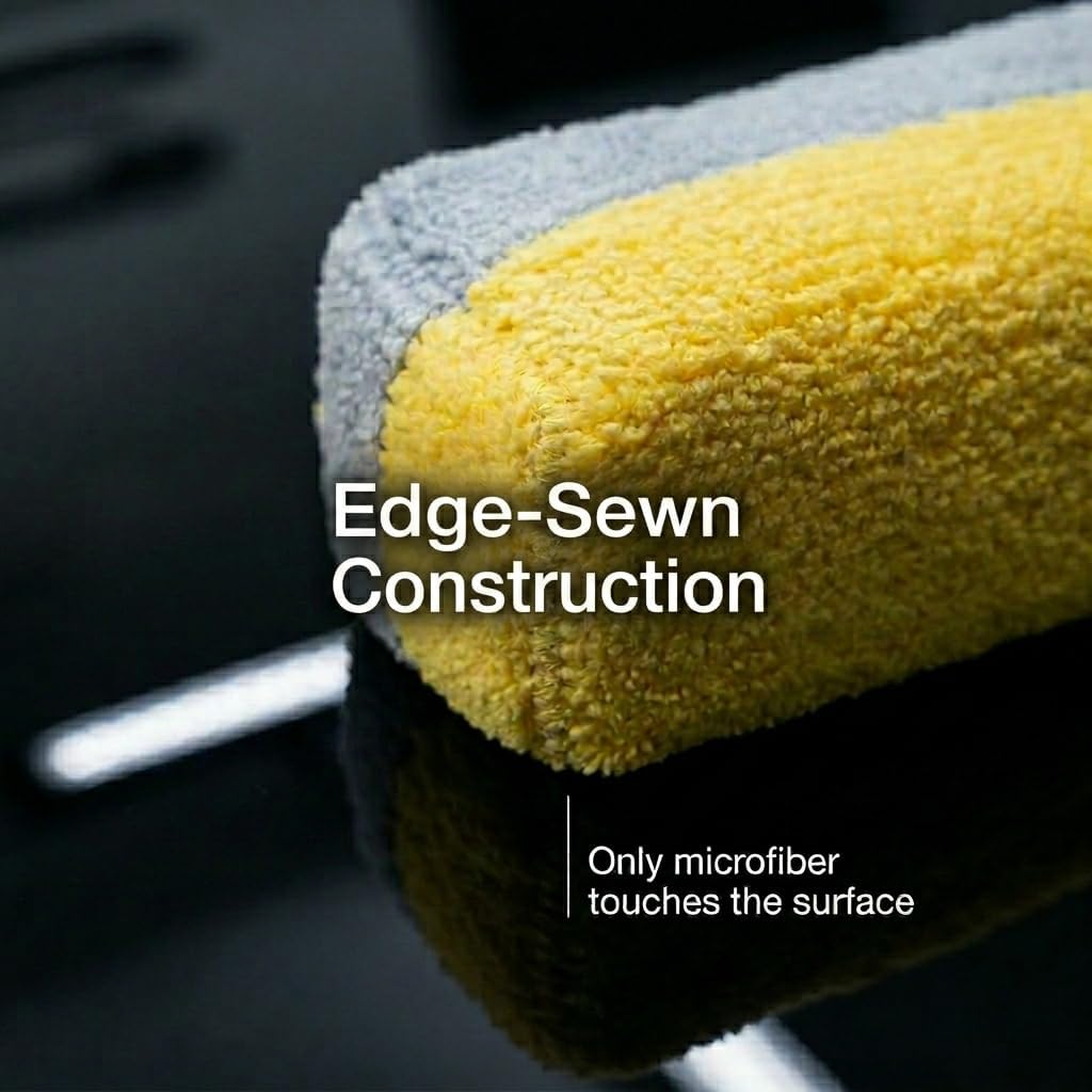 Ethos Ceramic Coating Applicator Pad – Microfiber Car Detailing Sponge with Built-in Barrier for Polish & Ceramic Coat – Sponge Pad for Smooth Application – Car Applicator Pads for Detailing