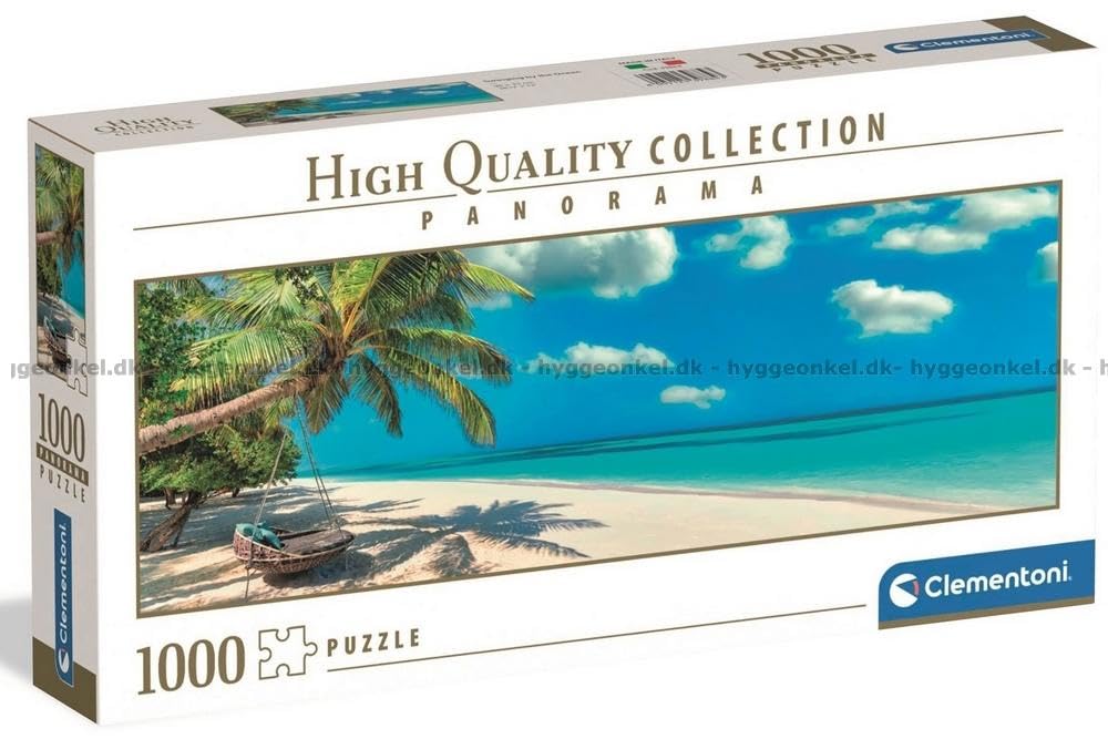Clementoni - 39884 Jigsaw Puzzle 1000 Pieces for Adults and Teenagers, Collection, Swinging by the Ocean Theme, Gift Idea for Men and Women, Made in Italy, 98 x 33 cm