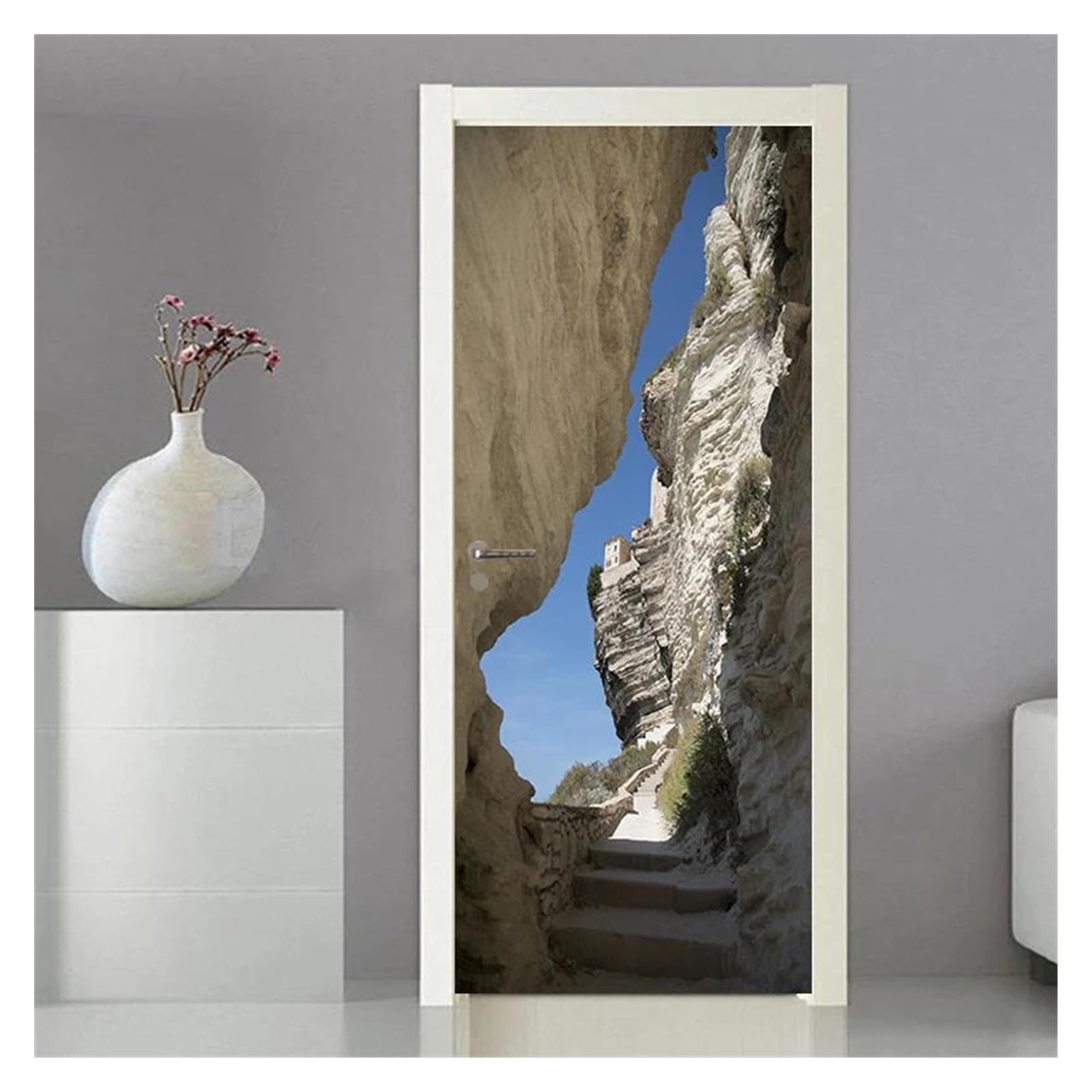 Sticker de porte paysage désert pour créer une ambiance évasion