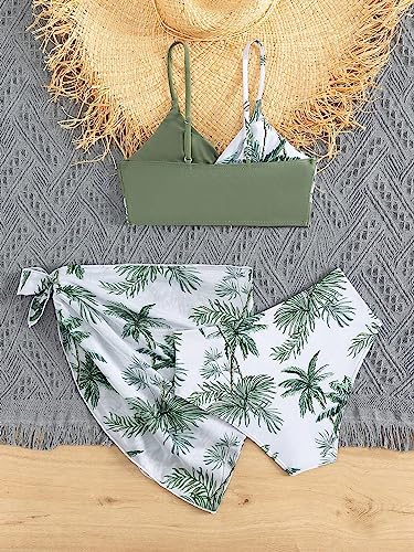 Verdusa Girl's 3 Pack Bikini Set Swimwear Bathing Suit Swimsuit with Cover Up2