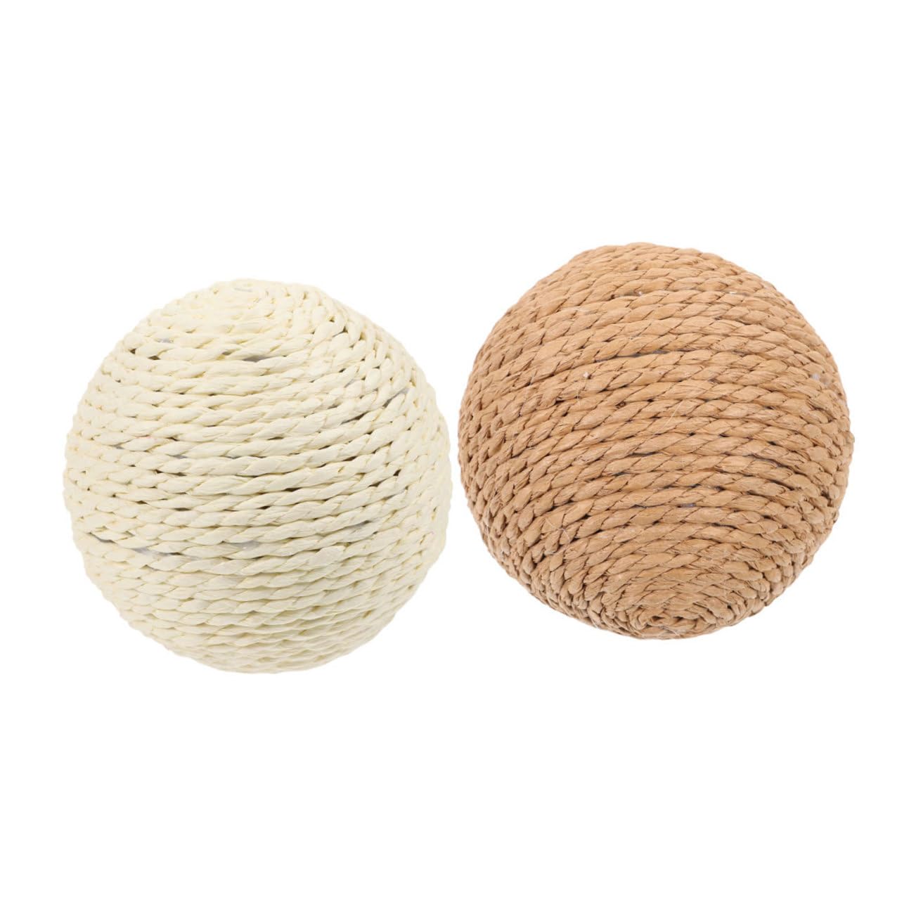 GANAZONO 2Pcs Cat Scratch Ball Interactive Balls for Indoor Cats and Pet Play Balls for Kittens Exercise and Relief Crinkle Sound for Boredom