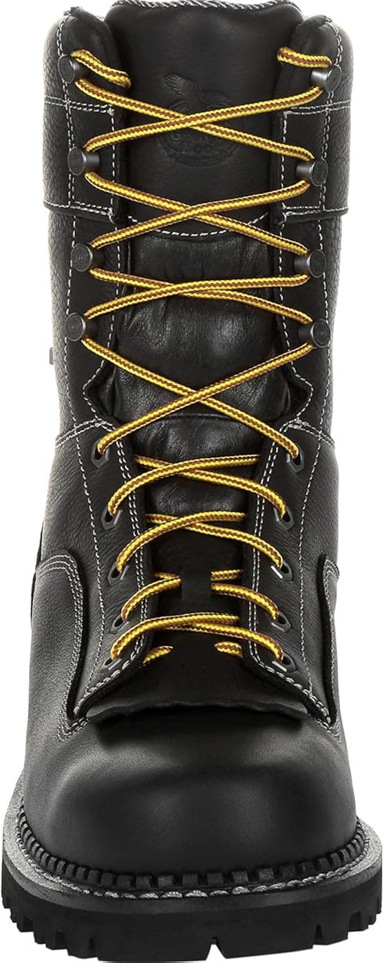 low heel logger boot