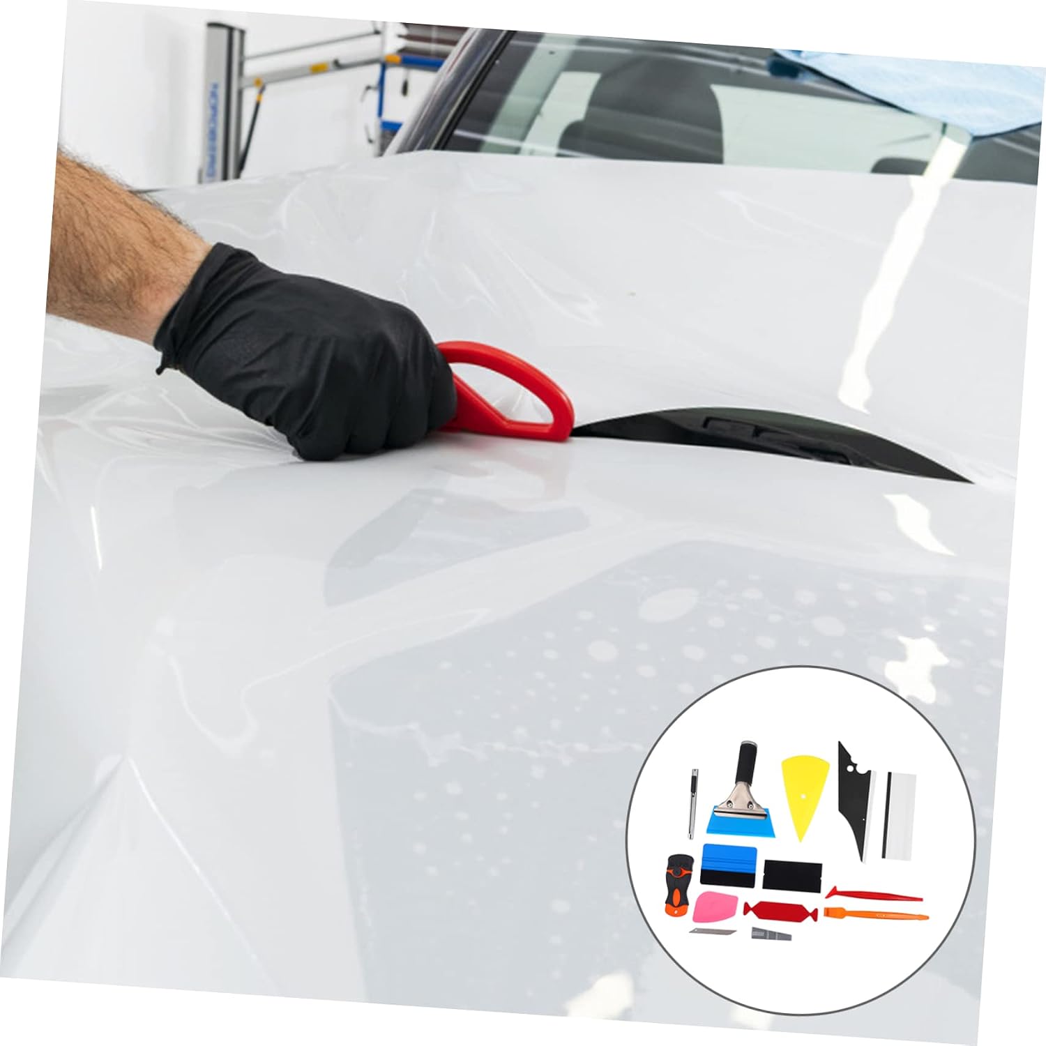Ciieeo Automotive Tools Car Wrapping Tool Kit Vinyl Wrap for Car Window Tinting