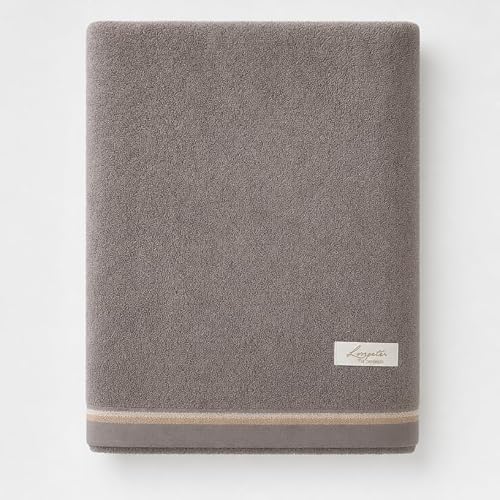 Toalha de Banho Pádova LMPeter 460g Cinza Urbano– Fio Penteado 100% Algodão, Alta Absorção e Toque Extra Macio