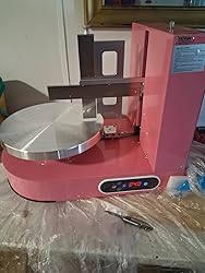 Amazon.com | VEVOR Cake Decorating Machine, Cake Cream Spreading Coating Smearing Machine, Low Noise Cake Frosting Machine, Turntable with Adjustable Scraper, for 4" to 16" Cake, 25-320RPM Rotating Speed, White: Cake Stands
