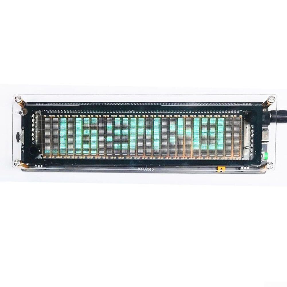 LED Music Spectrum Indicator, VU Meter Indicator Analyzer, VFD2515 Audio Spectrum Analyzer VFD Sound Control Music Level Display VU Meter