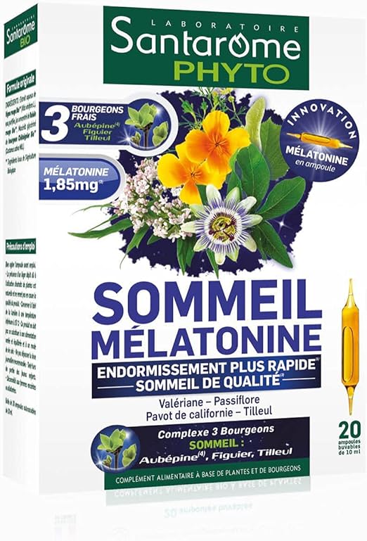 Santarome Bio Sommeil Mélatonine Complément Alimentaire Sommeil