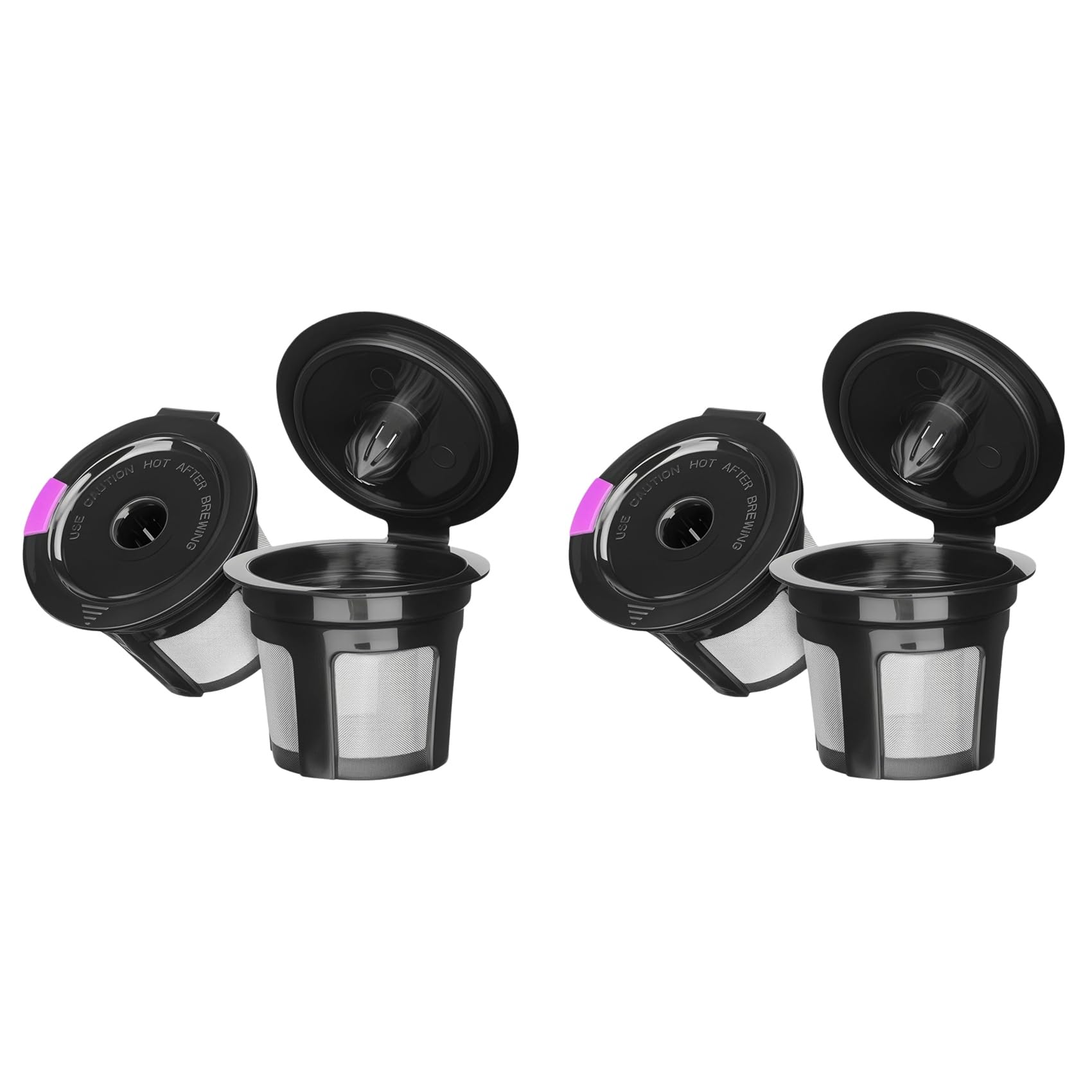 Hndhbfgrt Reusable K Cups for K Mini, K Elite, K Classic, K Compact, K Latte, K Select and All 2.0 & 1.0 Coffee Makers 4PCS