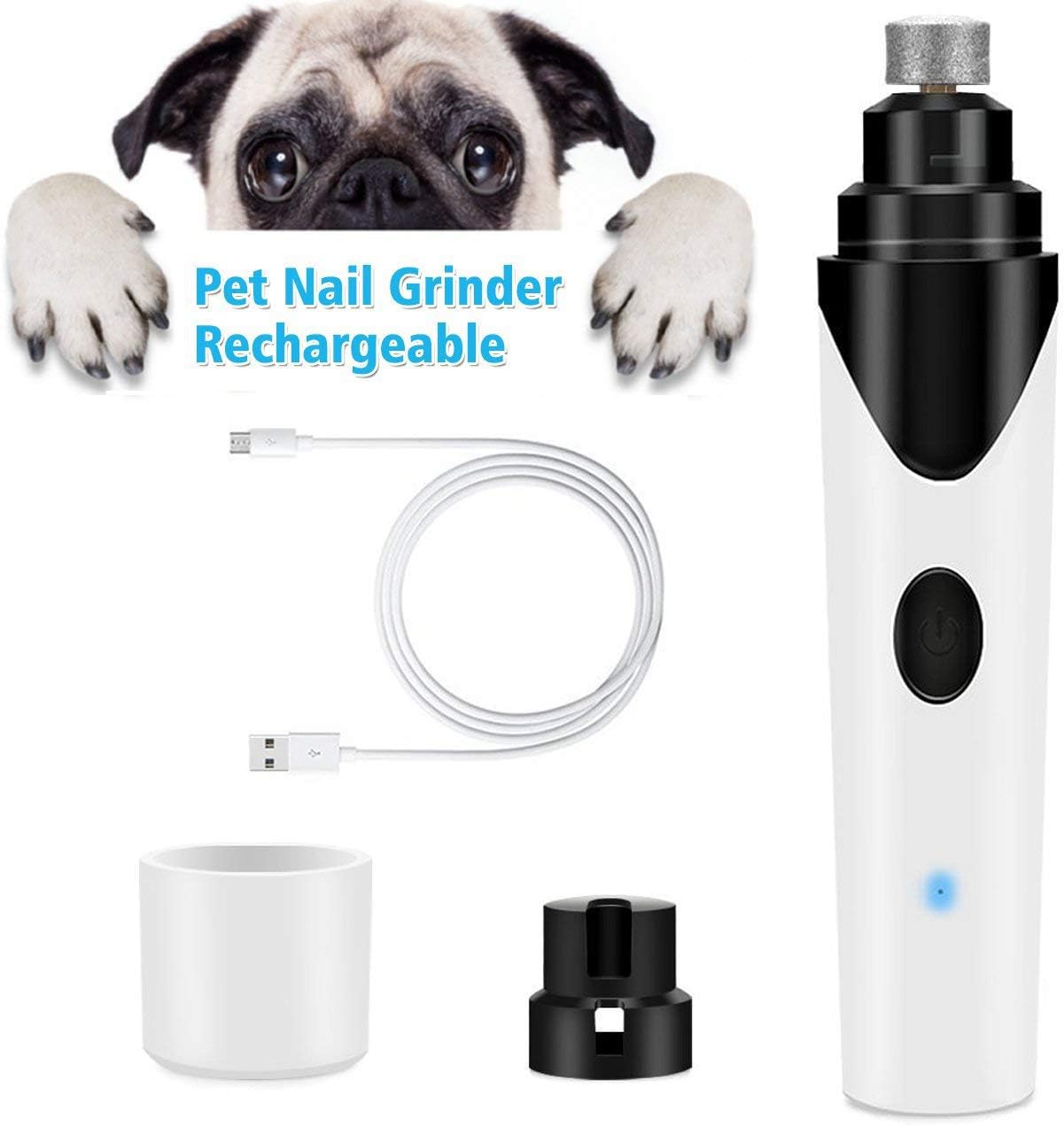 CNCulture Electric Rechargeable Pet Nail Grinder for Dogs