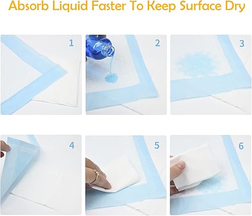 Miniatura 6 de Aimondow Almohadillas absorbentes para cachorros, almohadillas de entrenamiento de secado rápido para perros y gatos, almohadillas a prueba de