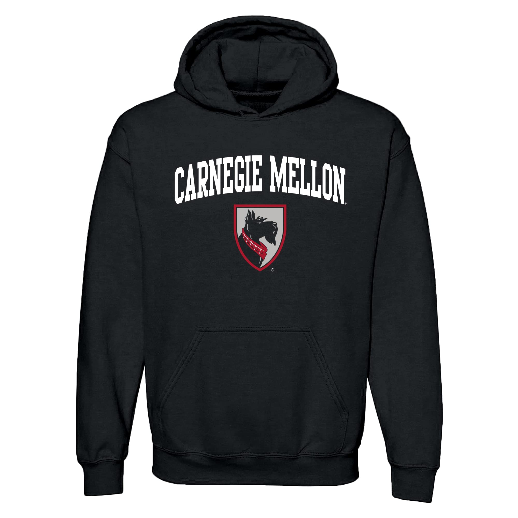 UGP Campus Apparel NCAA Officially licensed College - University Team Color Arch Logo Hoodie, Carnegie Mellon Tartans Black, 3XL โ image 1