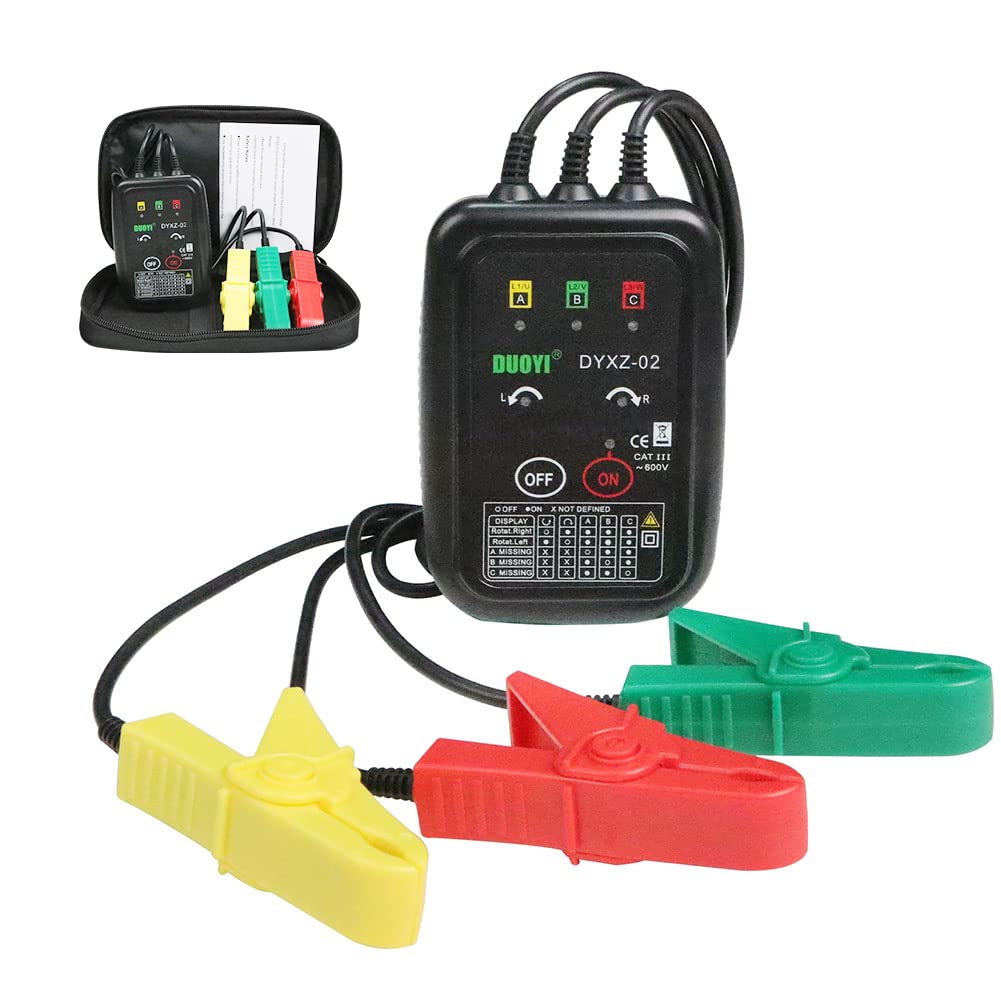 Phase Rotation Meter 3 Phase Sequence & Motor Rotation Tester — Amazon image 8