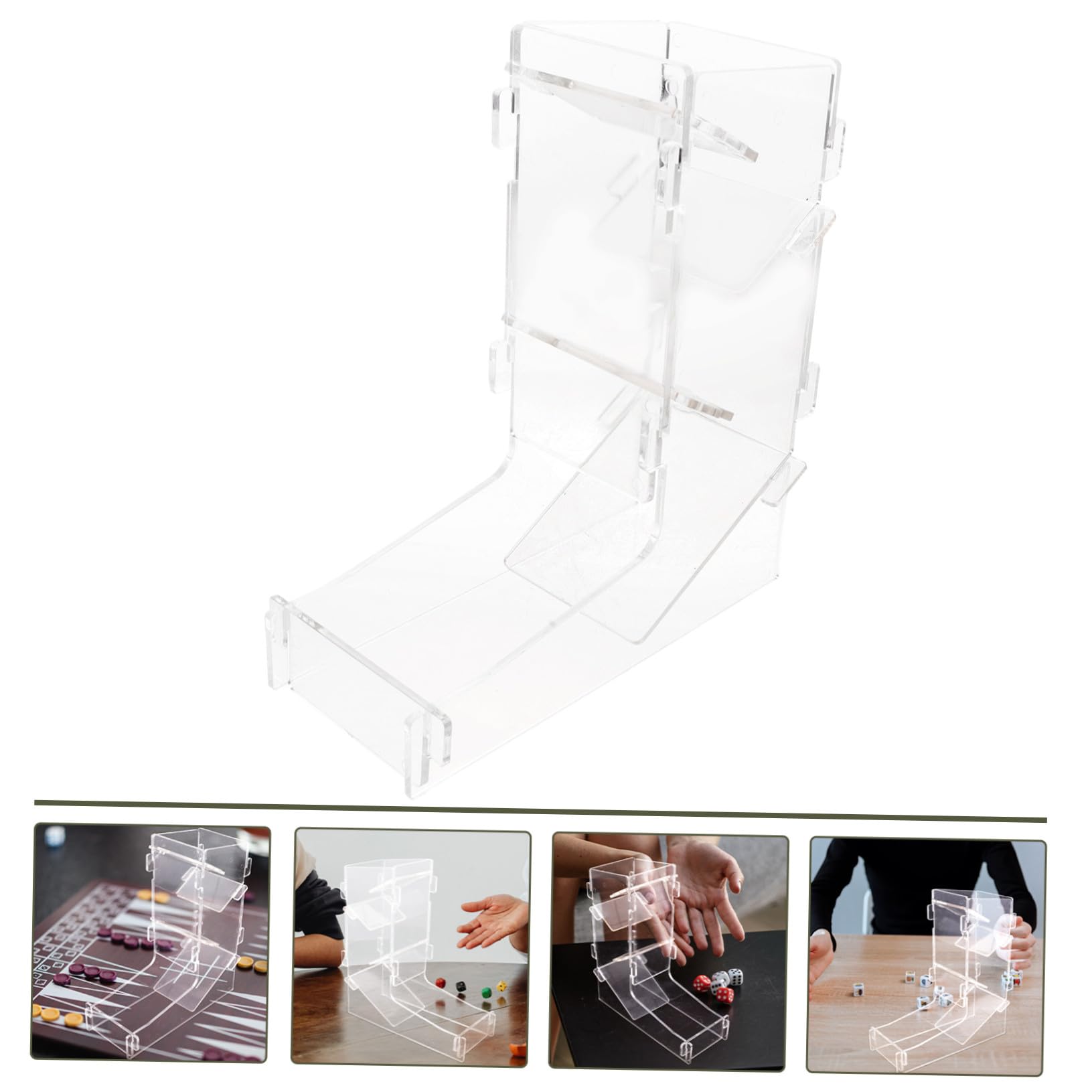 Tour à Dés Portable en Acrylique pour Jeux de Société, 1 Pièce