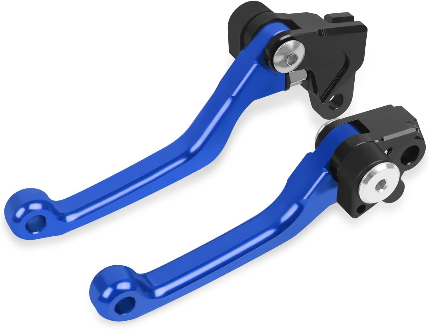 HAONEL Short Brake Clutch Lever Sets CNC Aluminum Compatible with Honda CR250R CR125R 1992-2003/ CR80R CR85R 1998-2007/ CRF125F CRF150R XR650R CRF450R 2 Finger Levers Motorcycle Accessories
